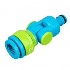 Адаптер штуцерный, шарнирный, с переключателем, 1/2-1, Palisad Luxe (65781)