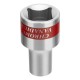 Головка торцевая, 8 мм, двенадцатигранная, CrV, под квадрат 1/2, хромированная Matrix