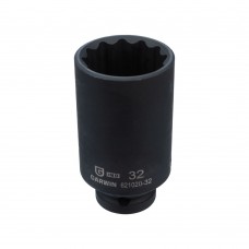 Головка торцевая 12-гранная ударная глубокая 32 мм, 1/2