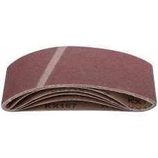 Ленты шлифовальные бесконечные, водостойкие, на тканевой основе, 5 шт., 75х457 мм Р 80 (39684)