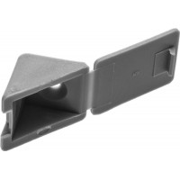 Мебельный уголок с шурупом 4.0 x 15 мм 4 шт цвет св-серый ЗУБР 4-308256-6