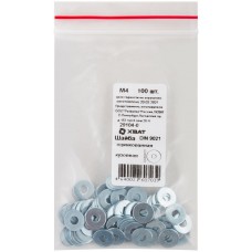 Шайба кузовная оцинкованная М4 100 шт DIN 9021 Фасовка (29104-0)