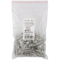 Шурупы оцинкованные, универсальные 4 х 35 100 шт Фасовка (20335-0)