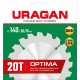 Диск пильный по дереву Optima URAGAN 140х20/16 мм 20Т 36801-140-20-20_z01  
