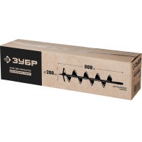 Шнек для мотобуров двухзаходный d 200 мм мерзлый грунт ЗУБР 7052-20