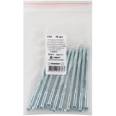 Болт сантехнический 6х90 мм DIN 571, 10 шт 31609-0