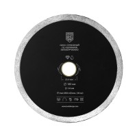 Диск алмазный отрезной по керамике (несегментный, 180x1.6x25.4 мм + адаптер 22.23 мм) BERGER BG1610