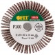 Диск лепестковый для дрели радиальный 40х20х6 мм Р 100 (39585)