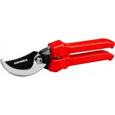 Плоскостной секатор G-33, 200 мм, закаленные лезвия, тефлоновое покрытие, пластиковые рукоятки GRINDA 40211_z02