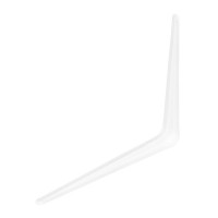 Кронштейн угловой с ребром, 250 х 300 мм, белый Сибртех (94017)