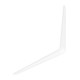 Кронштейн угловой с ребром, 250 х 300 мм, белый Сибртех (94017)