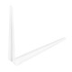 Кронштейн угловой с ребром, 250 х 300 мм, белый Сибртех (94017)