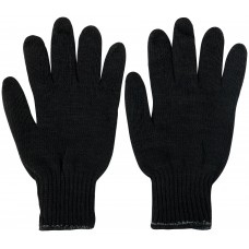 Перчатки вязаные утепленные, полушерстяные, двойной вязки (3 нити) (12500)