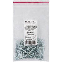 Саморез для оконного профиля частый шаг резьбы, наконечник сверло №2 3.9х16 100 шт. Фасовка (22881-0)