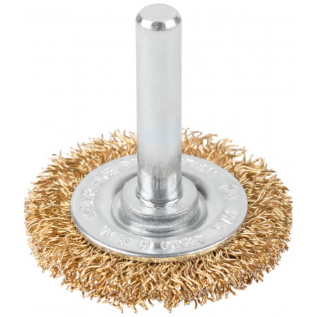 Щетка для дрели, тип Плоская, латун. витая проволока 0,3 мм, 38 мм, блистер, CUTOP Profi (82-913)