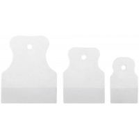 Шпатель резиновый белый, набор 3 шт.(40/60/80 мм) (06867)