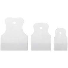 Шпатель резиновый белый, набор 3 шт.(40/60/80 мм) (06867)