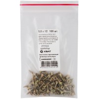 Шурупы желтопассированные, универсальные 3 х 12 100 шт Фасовка (21112-0)