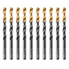 Сверло по металлу, 7 мм, HSS-Tin, Golden Tip, 10 шт. Denzel (717217)