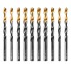 Сверло по металлу, 7 мм, HSS-Tin, Golden Tip, 10 шт. Denzel (717217)