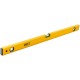 Уровень Стайл, 3 глазка, желтый усиленный корпус, фрезер. рабочая грань, шкала, Профи 800 мм (18208)