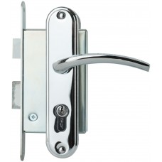 Замок врезной с ручками Стандарт ЗВ4-7.03С, хром (66998)