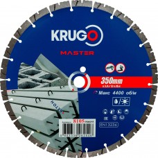 Диск алмазный сегментный по бетону PRO KRUGO MASTER 350х3,0х25,4х12 mm 81053500255