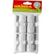 Зажим для крепления пленки полипропилен белый диаметр 20 мм 10 штук GRINDA 422317-20