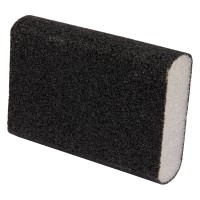 Губка для шлифования, 100 х 70 х 25 мм, овал, Средняя жесткость, P 60 Сибртех (757367)