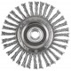 Корщетка-колесо, гайка М14, стальная витая проволока 125 мм (39028)