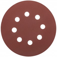 Круги шлифовальные с отверстиями (липучка), алюминий-оксидные, 125 мм, 5 шт. Р 240 (39839М)