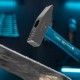 Молоток слесарный, 600 г, квадратный боек, фибергласовая обрезиненная рукоятка Gross