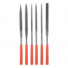 Набор надфилей, 180 х 5 мм, 6 шт, пластиковые рукоятки Matrix