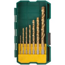 Набор сверл HSS по металлу, титановое покрытие, 7 шт. (2-3-3,5-4-5-6-8 мм) (34215)