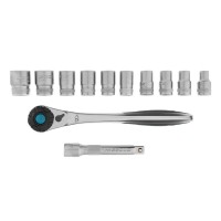 Набор торцевых головок, трещотка 120 зубьев, 1/2