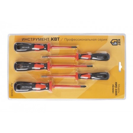 Набор диэлектрических отверток Слим НИО-3305 (КВТ) 78349
