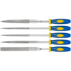 Надфили алмазные, мягкая ручка, 5х165/60 мм, 5 шт. (42175)