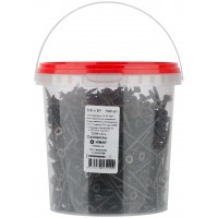 Саморезы черные по гипроку к дереву 3,5 х 51 (фасовка Ведро 500 шт) (22051-6В)