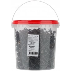 Саморезы черные по гипроку к дереву 3,5 х 51 (фасовка Ведро 500 шт) (22051-6В)