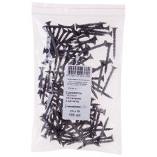 Саморезы черные по гипроку к металлу 3,5 х 35 100 шт Фасовка (22535-0)