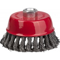 Щетка-крацовка чашечная для УШМ 80 мм, жгутированная стальная проволока 0.5 мм STAYER Professional 35128-080_z01