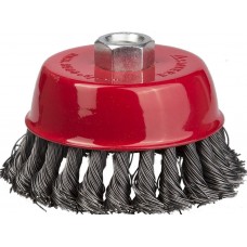 Щетка-крацовка чашечная для УШМ 80 мм, жгутированная стальная проволока 0.5 мм STAYER Professional 35128-080_z01