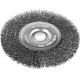 Щетка-крацовка дисковая для точильно-шлифовального станка 125?12.7 мм витая стальная проволока 0.3 мм ЗУБР Профессионал 35185-125_z02