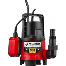 Насос дренажный для грязной воды 300 Вт ЗУБР НПГ-М1-300  