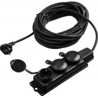 Удлинитель силовой КГ-325-Ш3 КГ 3 x 2.5 мм2, 15 м, 3 гн., 4000 Вт, IP44 ЗУБР Профессионал 55024-15