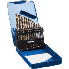 Набор сверл по металлу 13 шт (1.5-6.5 мм), сталь Р6М5К5, класс А, мет.бокс Кобальт ЗУБР Профессионал 29626-H13