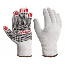 Перчатки х/б ОПТИМА, XL (10), с ПВХ покрытием (точка), 10 класс ЗУБР 11440-XL