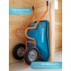 GRINDA GP-22, ударопрочный пластиковый кузов, 110 л, 220 кг, двухколесная, пневматические колеса, тачка садовая PROLine (422406)