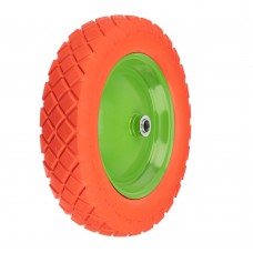 Колесо полиуретановое 4.80/4-8, длина оси 90 мм, подшипник 20 мм Сибртех (689775)