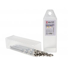 Комплект свёрл по металлу индустриальных, 10 шт, DIN 338, HSS-G, Тип N, 5xD, O3.50 мм (ZA-73035-S10)